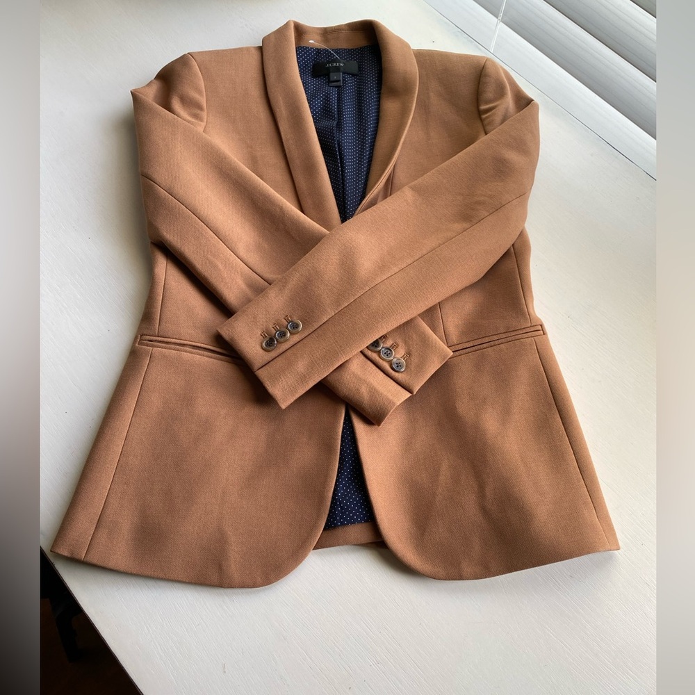 J.Crew Blazer Jacket Brown Size 2 - Picture 7 of 12